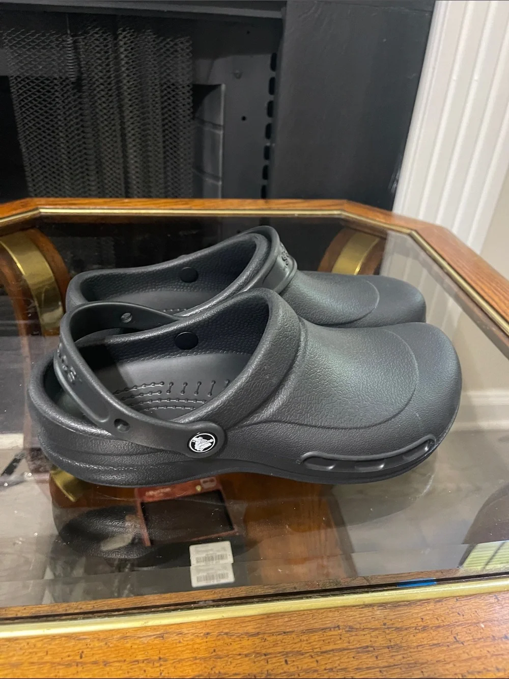 CROCS Men's Black Slip-On Clog with Pivoting Heel Strap